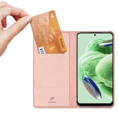 Dux Ducis Skin Pro preklopna maska za Xiaomi Redmi Note 12 Pro / Poco X5 Pro 5G, ružičasta