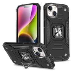 MG Ring Armor maska za iPhone 15, crno