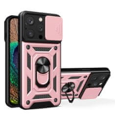 MG Hybrid Armor Camshield maska za iPhone 15 Pro Max, ružičasta