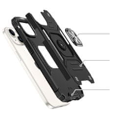 MG Ring Armor maska za iPhone 15, crno