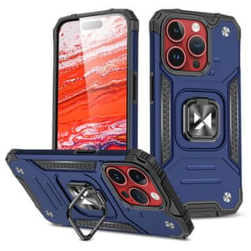MG Ring Armor maska za iPhone 15 Pro, plava