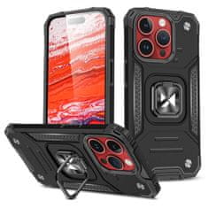 MG Ring Armor maska za iPhone 15 Pro, crno