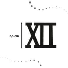 Ikonka Aga Zidni sat crni rimski brojevi