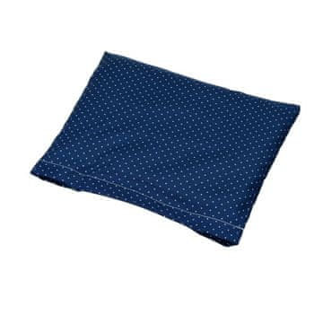Torf Jastuk od pšeničnog zrna, plavi s bijelim točkicama, 19 x 18 cm