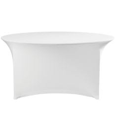 Hendi Okrugli stolnjak, ne pegla se, promjer 180 cm, tkanina Jersey, bijela - 814451