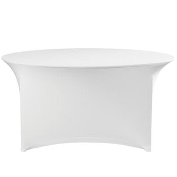 Hendi Okrugli stolnjak, ne pegla se, promjer 180 cm, tkanina Jersey, bijela - 814451