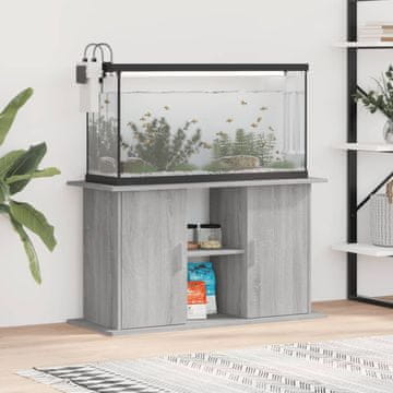 Vidaxl Ormarić za akvarij, sivi hrast sonoma, 101 x 41 x 58 cm