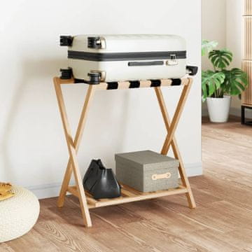 Vidaxl Stalak za prtljagu 68x38x58 cm bambus
