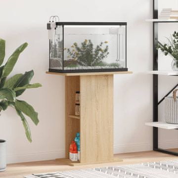 Vidaxl Ormarić za akvarij Sonoma hrast 60,5x36x72,5 cm