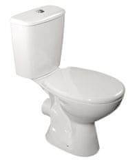 AQUALINE AQUALINE WC Kombi 3/6L, Ventilacija Straga, Keramika, Bijela, Ušteda Vode