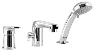 AQUALINE AQUALINE LOTTA troslojna slavina za kadu, kromirana