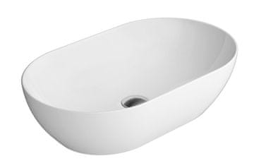 Gsi PURA Keramički Ugradbeni Umivaonik 60x37cm, Bijela ExtraGlaze Antibakterijska Glazura