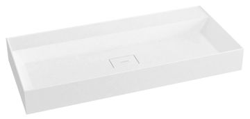 SAPHO GODIVA Umivaonik od lijevanog mramora, 96x44cm, bez otvora, bijeli