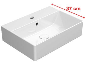 Gsi KUBE X Keramički Umivaonik 50x37 cm Bijela ExtraGlaze Antibakterijska Glazura