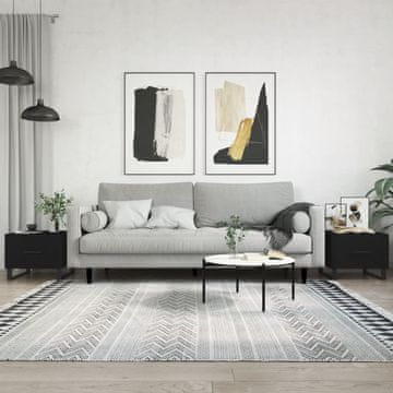 Vidaxl Klub stolići, set od 2, crni, 50x50x40 cm