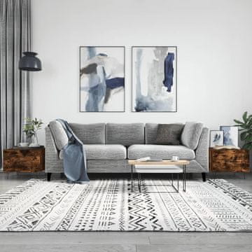 Vidaxl Klub stolići, set od 2, dimljeni hrast, 50x50x40 cm
