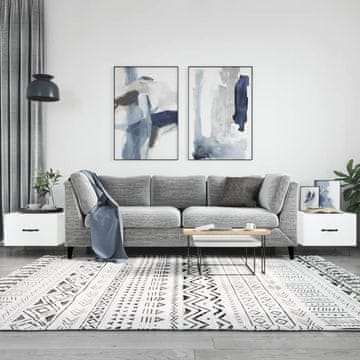 Vidaxl Klub stolići, set od 2, sjajno bijela, 50x50x40 cm