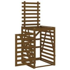 Vidaxl Spremište za kantu za smeće boja meda 84x90x128,5 cm borovina