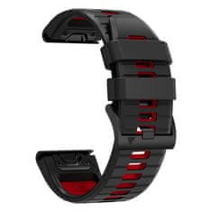 Tech-protect Iconband remen za Garmin Fenix 5x / 5x Plus / 6x / 6x Pro / 7x / 8 51mm, black/red