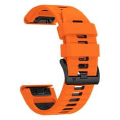 Tech-protect Iconband remen za Garmin Fenix 5x / 5x Plus / 6x / 6x Pro / 7x / 8 51mm, orange/black