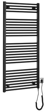 AQUALINE DIRECT-E Električni radijator 600x1320 mm, 600 W, Crna Mat