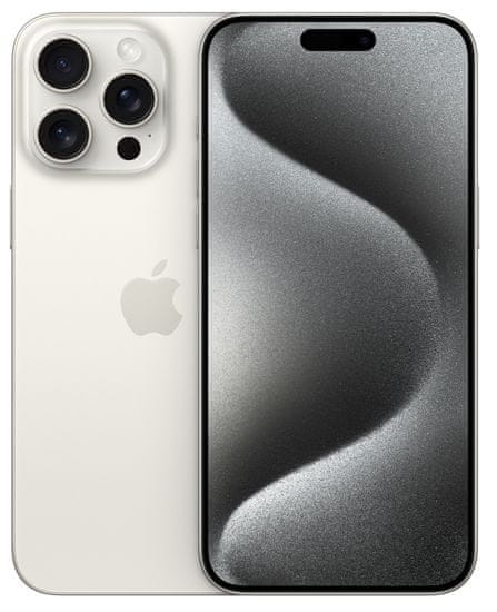 Apple iPhone 15 Pro Max pametni telefon, 256 GB, White Titanium