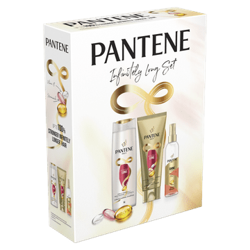 Pantene Pantene Infinitely Long set, šampon, sprej i serum za kosu