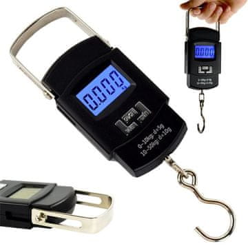 Verkgroup Sklopiva vaga za prtljagu s LCD osvjetljenjem do 50 kg