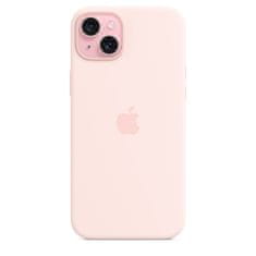 Apple silikonska maska ​​za iPhone 15 Plus, s MagSafeom, Light Pink