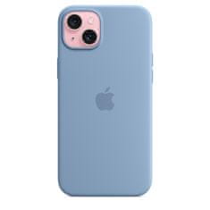 Apple silikonska maska ​​za iPhone 15 Plus, s MagSafeom, Winter Blue