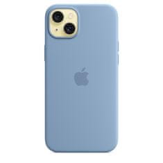 Apple silikonska maska ​​za iPhone 15 Plus, s MagSafeom, Winter Blue