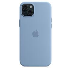 Apple silikonska maska ​​za iPhone 15 Plus, s MagSafeom, Winter Blue