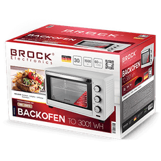 BROCK električna pećnica, 30l - TO 3001 WH