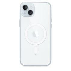 maska ​​za iPhone 15 Plus, kožna, s MagSafeom, Clear
