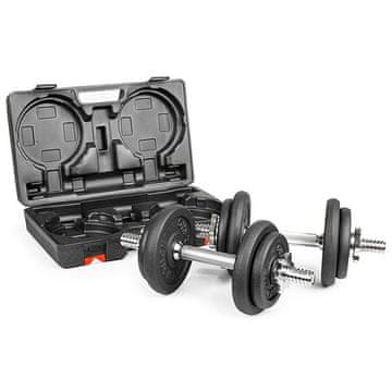 Gymstick Podesivi set utega 20 kg (crno-kromirani)