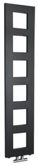 SAPHO Matirani crni radijator BLOCK 280x1330 mm
