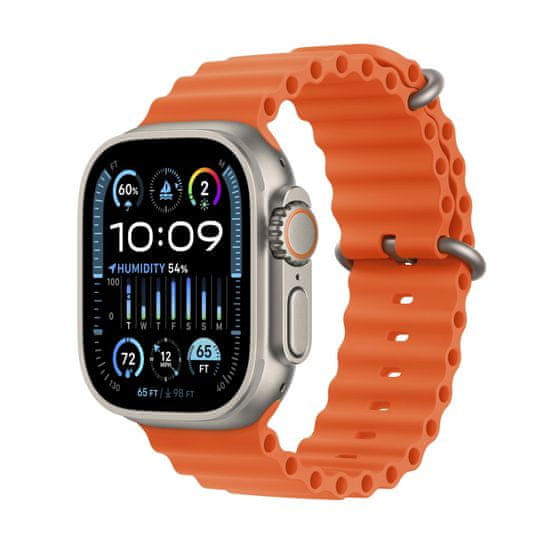 Apple Watch Ultra 2 GPS+Cellular pametni sat, 49 mm, kućište Titanium, remen Orange Ocean (MREH3BS/A)