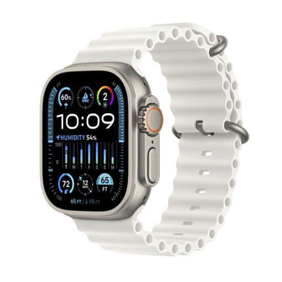 Apple Watch Ultra 2 GPS+Cellular pametni sat, 49 mm, kućište Titanium, remen White Ocean (MREJ3BS/A)