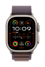 Apple Watch Ultra 2 GPS+Cellular pametni sat, 49 mm, kućište Titanium, remen Indigo Alpine Loop Medium (MRET3BS/A)