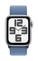 Apple Watch SE pametni sat, 40 mm, GPS, srebrni, Loop remen zimsko plavi