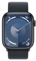 Apple Watch Series pametni sat 9, GPS, 45 mm, aluminijsko kućište, remen za sportsku petlju, Midnight (MR9C3QH/A)