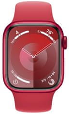 Apple Watch Series 9 pametni sat, GPS, 41 mm, crveno aluminijsko kućište, sportski remen M/L, crveni (MRXH3QH/A)