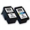 Toner123 Komplet Canon PG-545XL + CL-546XL / Canon Pixma IP 2820, 2850 / MG 2440, 2450, 2455, 2550s, 2555, 2950, 3050, 3051 / MX495 / TR4550, TS205, TS305, TS3150, TS3350 zamjenske tinte (2) - crna XL, boja XL