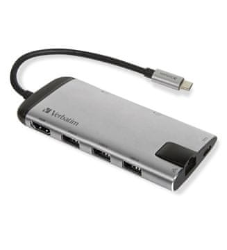 Verbatim Verbatim 49142 Docking station USB 3.2 Gen 1 Type-C, crna/srebrna