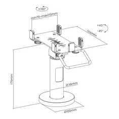 My Wall Držač za POS terminal HT 35L