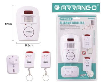 Arrango Bežični alarm s daljinskim upravljačem/ senzor pokreta