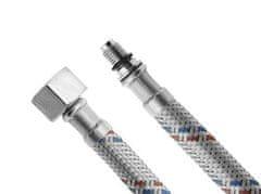 AQUALINE Fleksibilna nehrđajuća cijev M8x3/8", krom, 40 cm