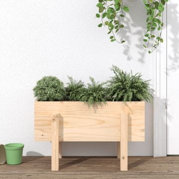 Vidaxl Vrtna žardinjera, 62x30x38 cm, masivno borovo drvo