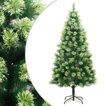 Vidaxl Umjetno božićno drvce na šarke s postoljem 240 cm