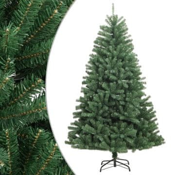 Vidaxl Umjetno božićno drvce na šarkama s postoljem, zeleno, 150 cm